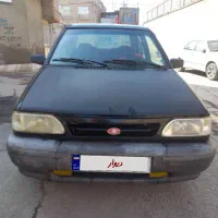 پراید مشکی ۸۳ انژکتور ، بدون رنگ، شاسی پلمپ