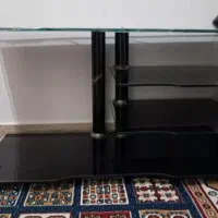 میز تلویزیون شیشه ای