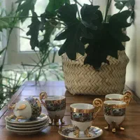 فنجان گل مرغی آنتیک