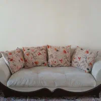 مبل ۷ نفر  پایه چوبی
