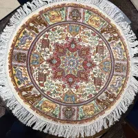 فرش دستباف گرد نو