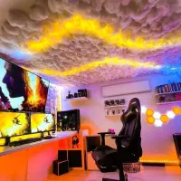 اجرای روشنایی سقف ابری