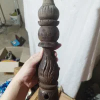 تنه دوسیب به همراه شیلنگ چوبی خوش دست و قلیان کوچک