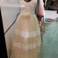 پیراهن مجلسی دخترانه و کفش و کیف ست