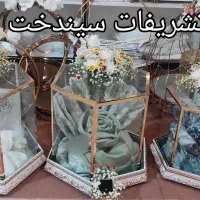 خنچه عروس و داماد باکس شیشه ای نامزدی