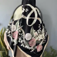 روسری ابریشم و نخی مجلسی